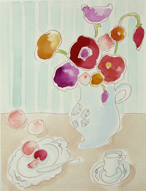 watercolors - Tea & Roses