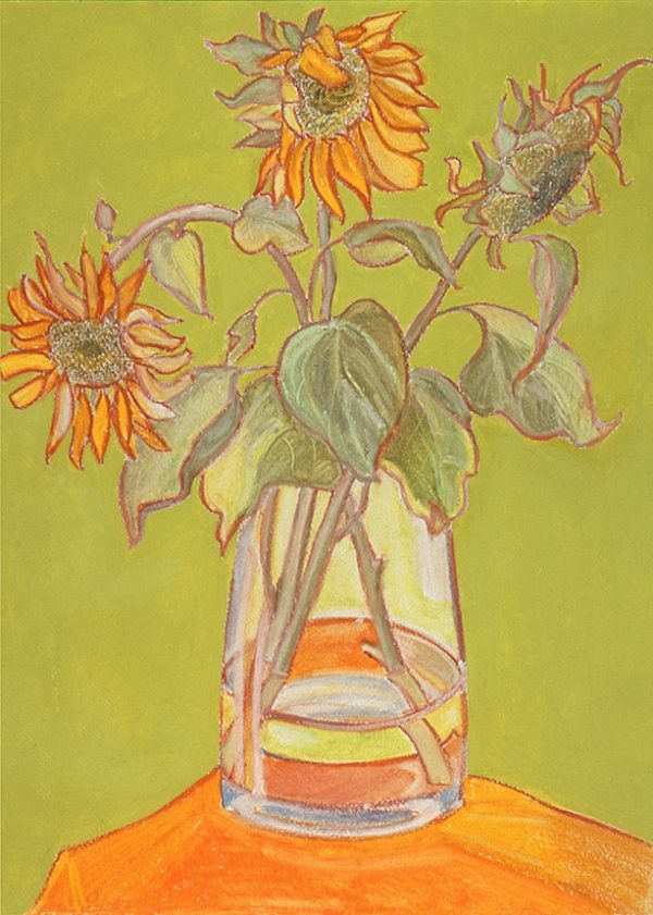 mixed media - Sunflowers