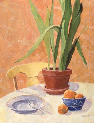 painting - Kumquats In A Chinese Bowl